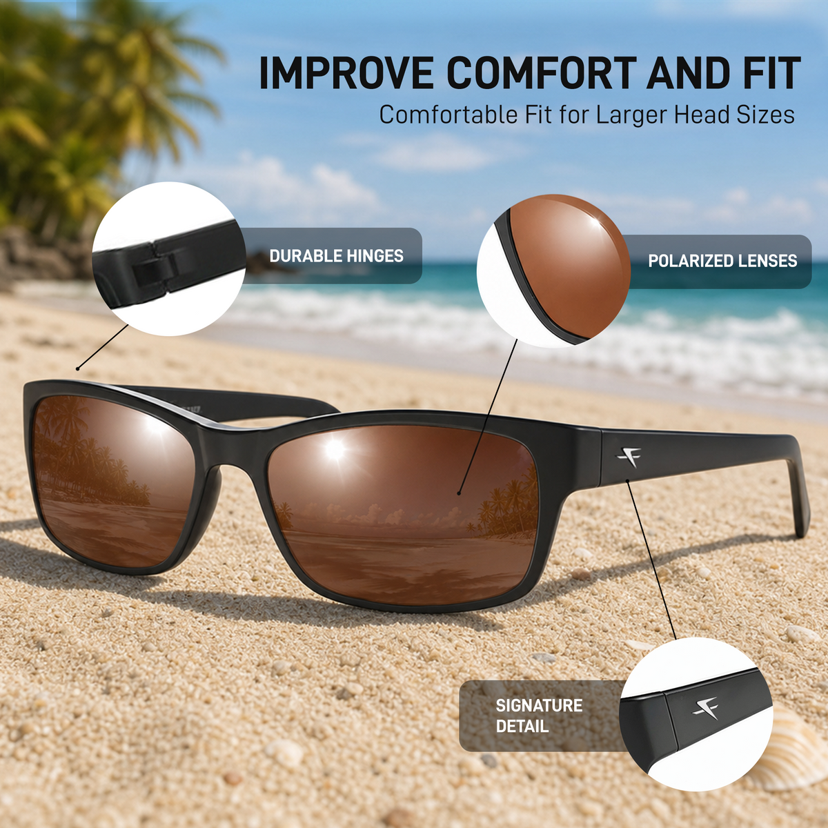 The Mik (Matte Black) - Sun - Brown