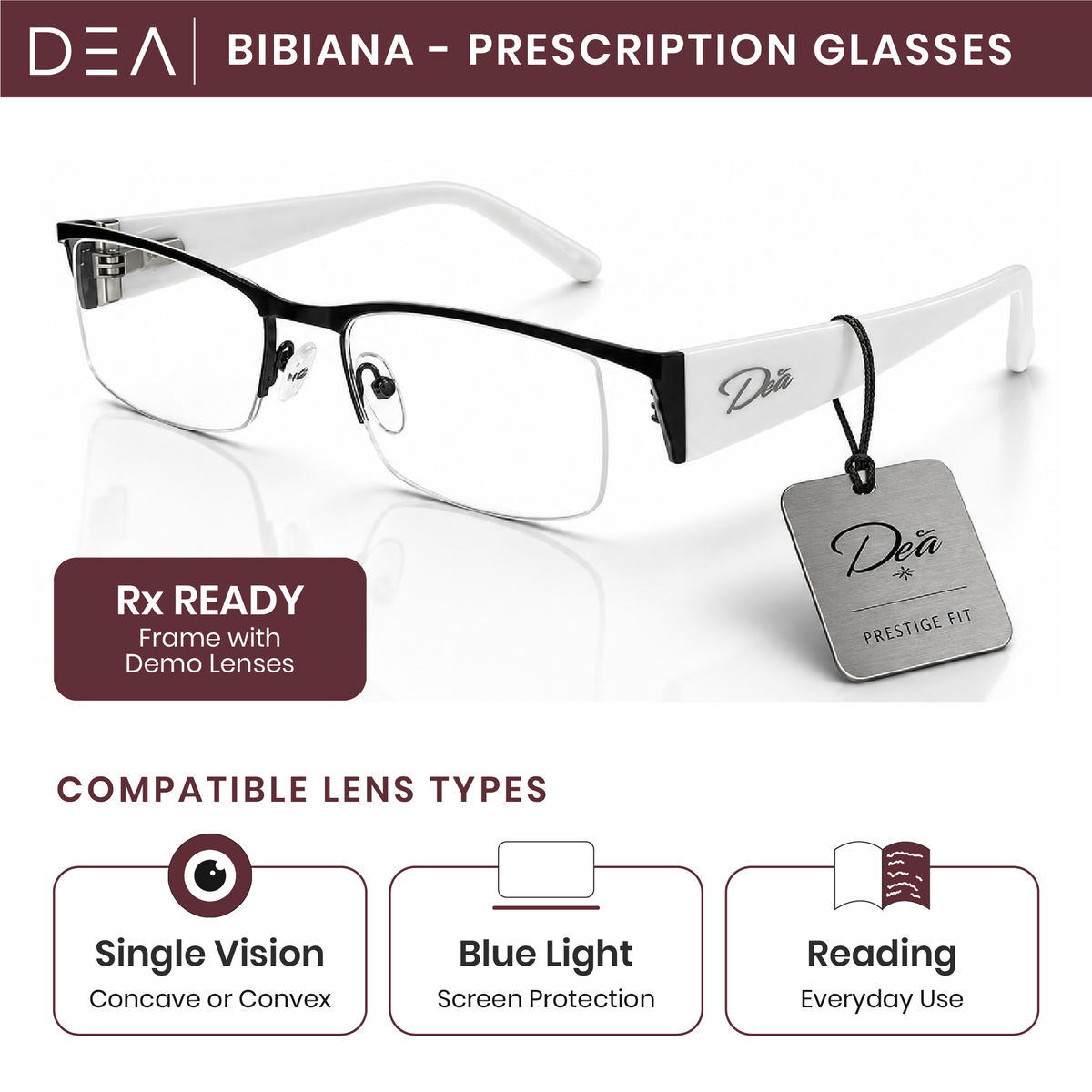 Bibiana (Black/Matte White)